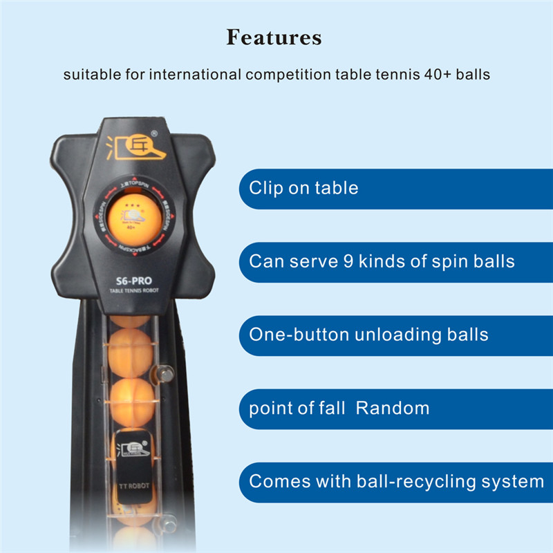 HUIPANG S6-PRO Table Tennis Ro - огляд і ціна Table Tennis Gun
