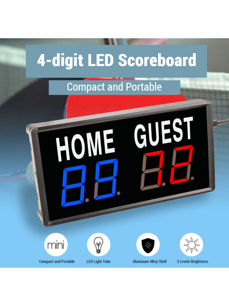 4-Digit LED Electronic Score K - огляд і ціна Table Tennis Flash
